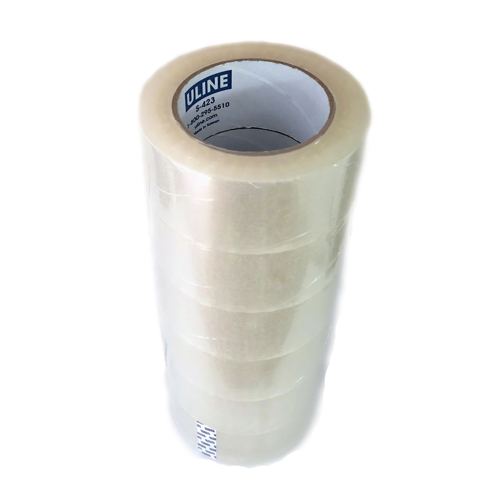 Carton Sealing Tape – 2 Mil Clear Packing Tape Rolls, 2" x 110 Yards (Case of 6)