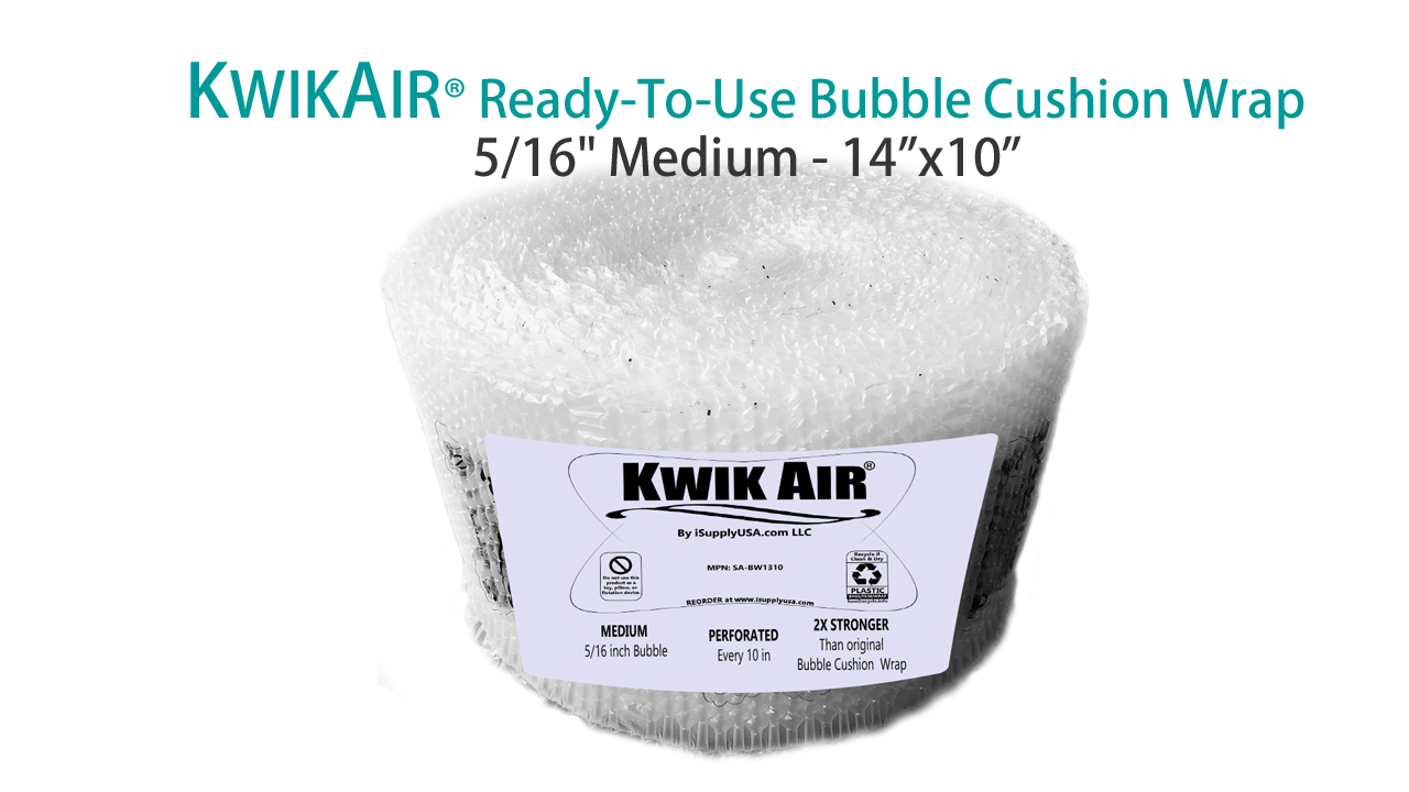 KwikAir 5/16” MEDIUM Bubble Cushion Wrap Roll